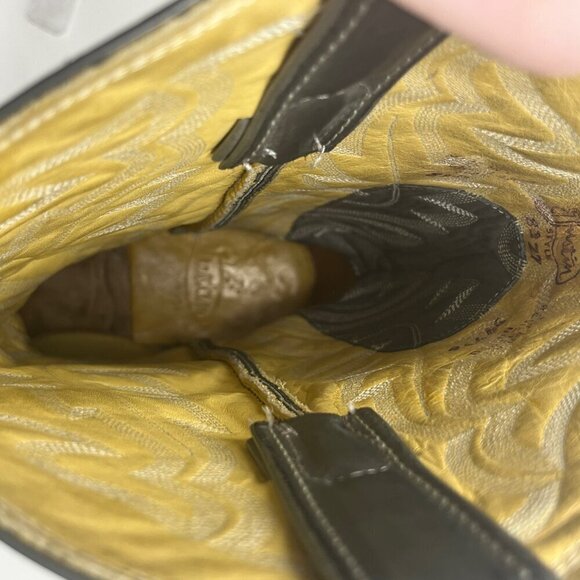 Justin Boots cowboy western 8327 size 8.5D men grey leather exotic lizard - Picture 11 of 12